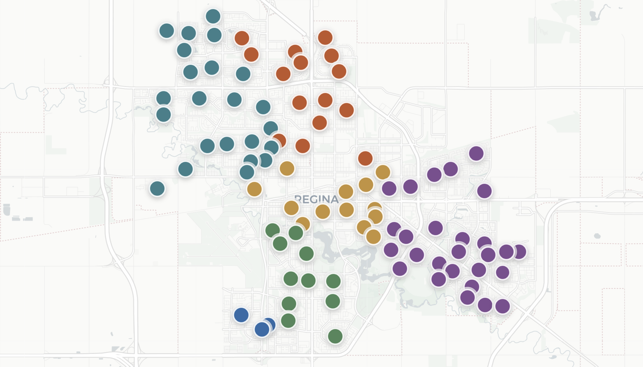 All Regina Neighbourhoods